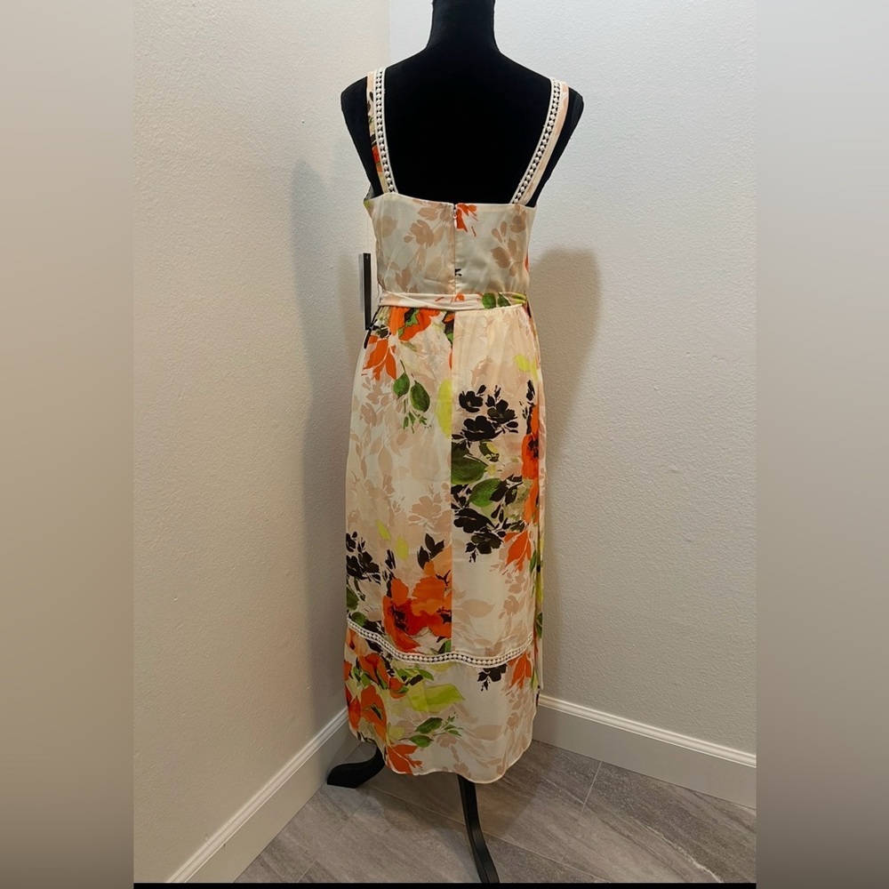 Nicole Miller Studio Floral Fit Sheath Dress Size 6 - Picture 2 of 5